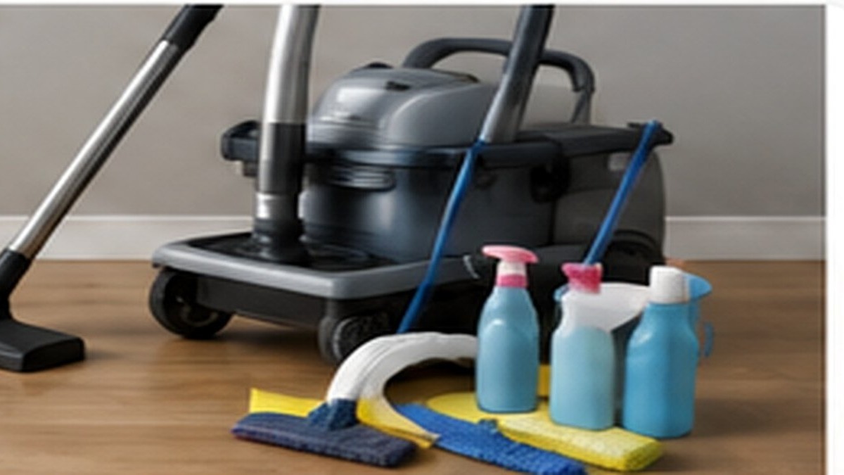 Professional-grade cleaning equipment and supplies